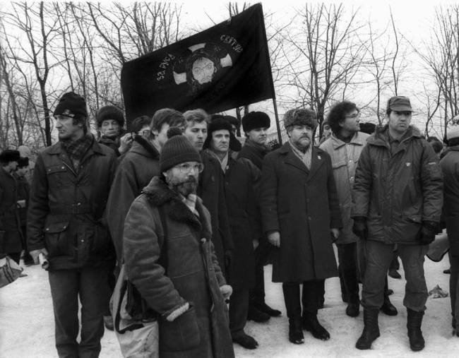 Общество 'Память', ок. 1990 г.. Фото - Дмитрий Борко (www.borko.ru)